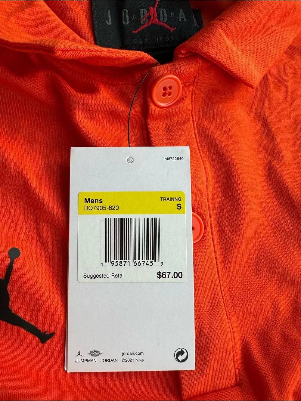Jordan bold orange